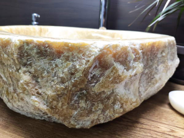 Накладная раковина из оникса Indo Erozy Sunset EO-00066 фото