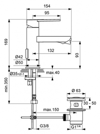 Смеситель для биде Ideal Standard IdealSmart B0461AA фото