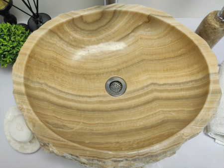 Накладная раковина из оникса Indo Erozy Sunset EO-00421 фото