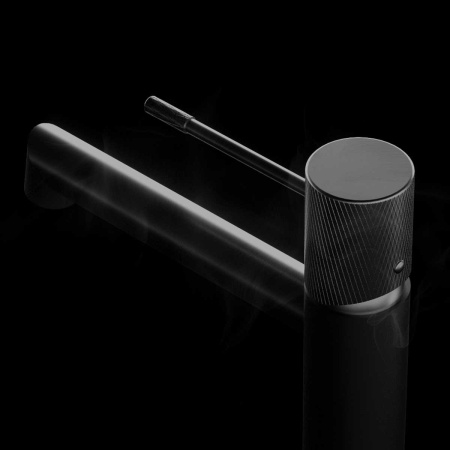 Высокий смеситель для раковины Vincea Desire VBF-1D2MB черный матовый фото