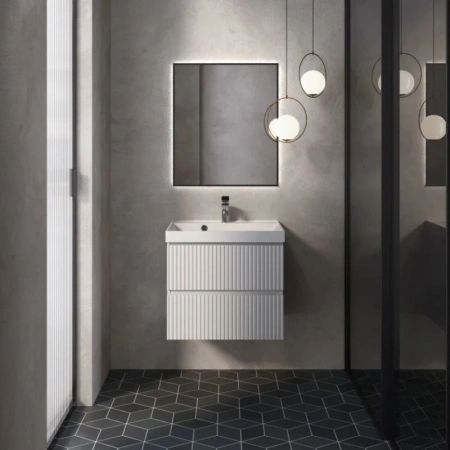 Тумба под раковину Aquame S1 AQM900160WH 60 см, белая фото