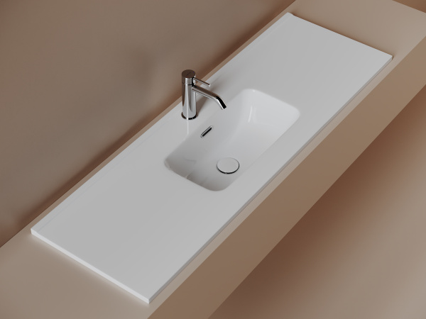 Раковина Ceramica Nova Compact CN7028 121x39 фото