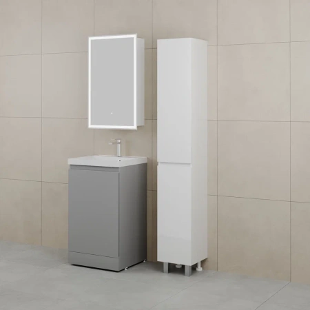 Тумба под раковину Style Line Батлер 50 СС-00002489 серая фото