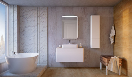 Тумба под раковину Raval Pure 100 Pur.01.100/P/W фото