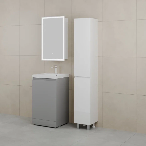 Тумба под раковину Style Line Батлер 50 СС-00002489 серая фото