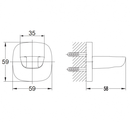 Держатель ручного душа Omnires Hudson 8879ACR фото