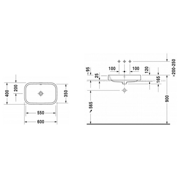Накладная раковина Duravit Happy D.2 2314600000 60x40 фото