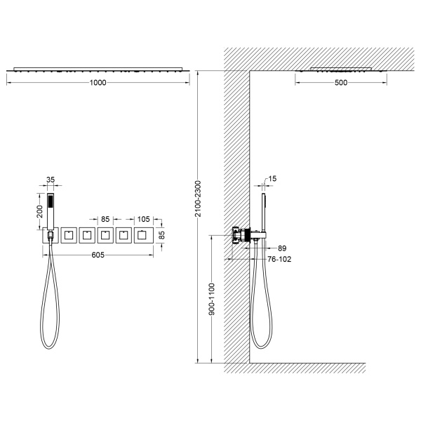 Душевая система скрытого монтажа Timo Petruma SX-5329/17SM золото матовое фото