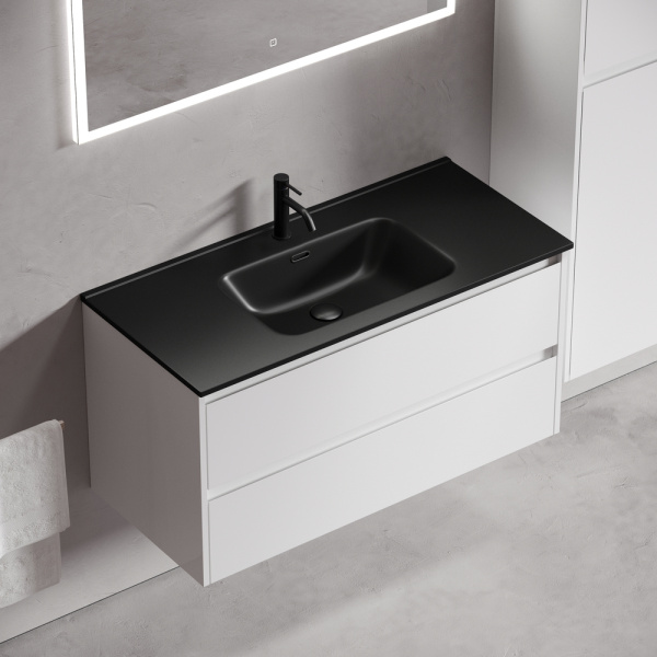 Тумба под раковину Sancos Libra LB100W белая фото