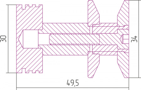 Вешалка для водяных полотенцесушителей Сунержа Каньон 03-2010-0003 золото фото