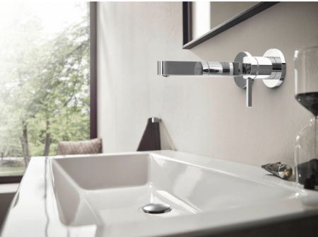 Смеситель для раковины настенный Hansgrohe Finoris 76051000 хром фото
