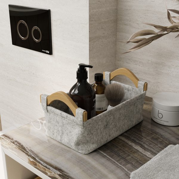 Корзина WasserKRAFT Aula WB-110-S 27x17 фото