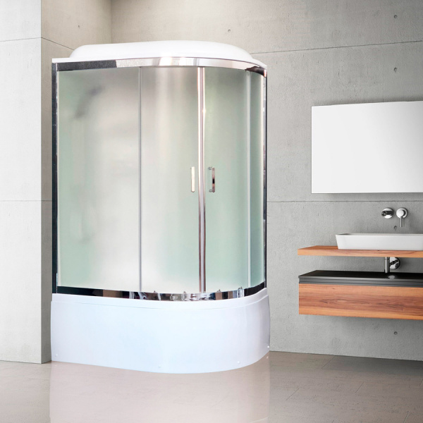 Душевая кабина Royal Bath ВК RB8120BK3-WC-CH 120x80 L фото