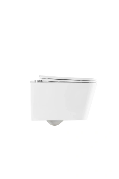 Подвесной унитаз безободковый Gid Tr2155 с сиденьем фото