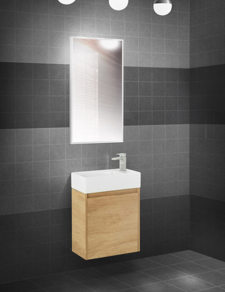 Зеркало в алюминиевой раме BelBagno SPC-AL-500-800 50x80 сатин фото