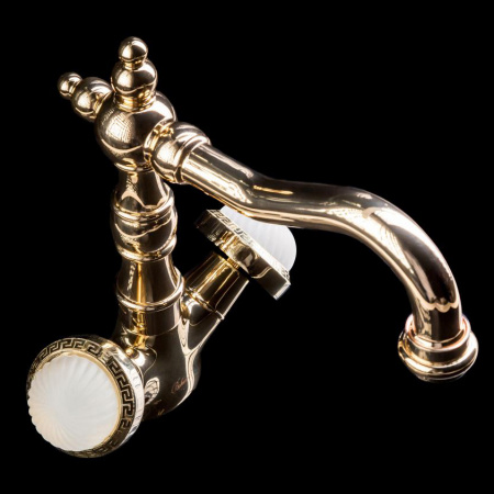 Высокий смеситель для раковины двухвентильный Boheme Satine 292-ST фото