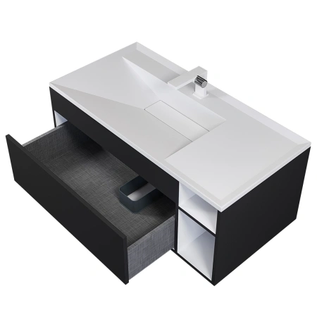 Тумба под раковину Uperwood Lotus 100 39340205464 черная фото