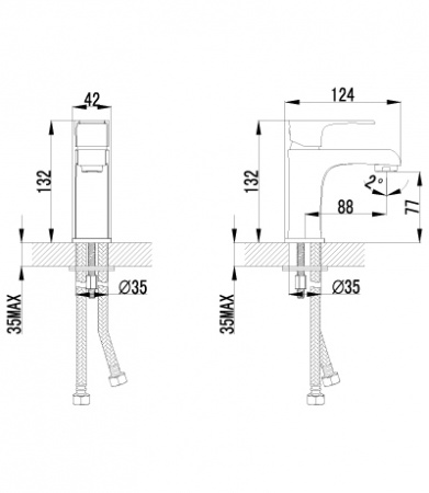 Смеситель для раковины Lemark plus Factor LM1606C фото