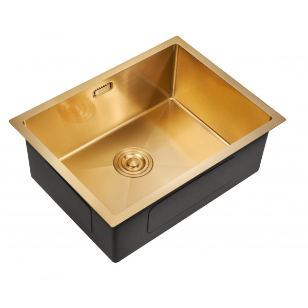 Мойка для кухни из нержавеющей стали Milacio Denia 58 MC.77458 58x44 брашированное золото фото