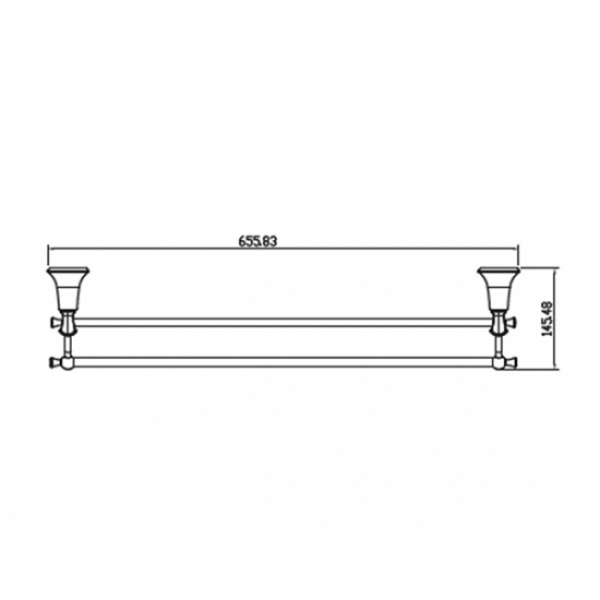 Полотенцедержатель Kaiser Bronze II KH-4008 фото