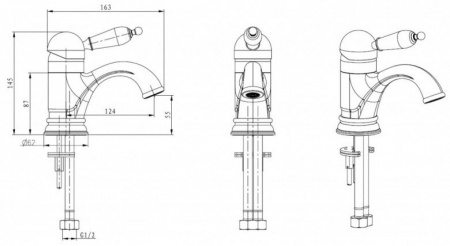 Смеситель для раковины Boheme Provanse 361 фото