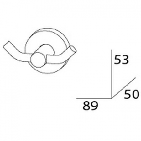 Крючок для ванной двойной Artwelle Harmonia HAR 007 фото