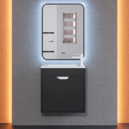 Тумба под раковину Uperwood Modul 60 2930205364 черная фото