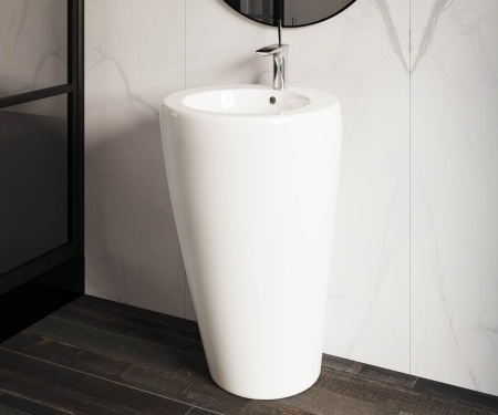 Напольная раковина Ceramica Nova 850 CN1807 белая фото