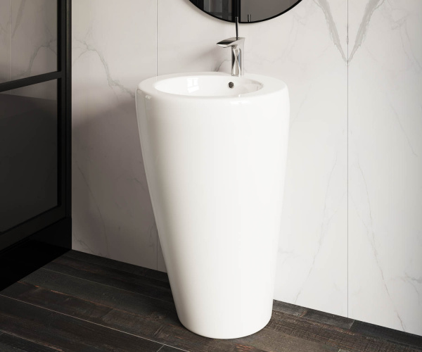 Напольная раковина Ceramica Nova 850 CN1807 белая фото