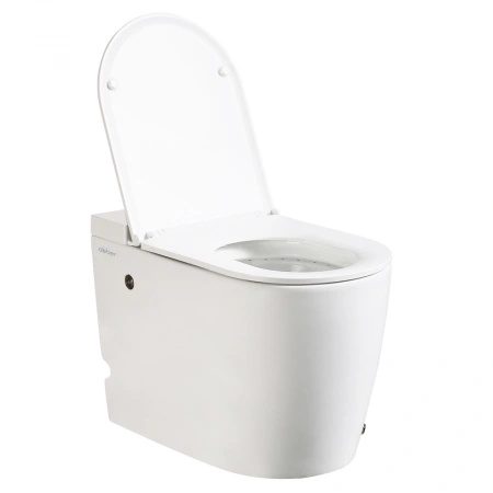 Унитаз приставной с импульсным смывом Abber Bequem AC1114P с сиденьем микролифт фото