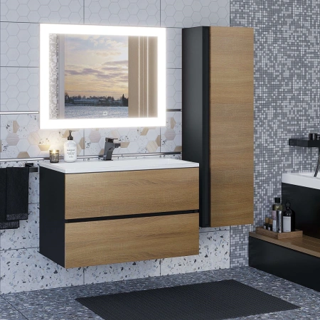 Зеркало с подсветкой, сенсорным выключателем и подогревом Uperwood Barsa 2930205443 80x70  фото
