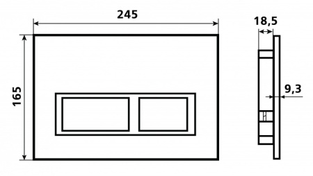 Клавиша смыва Esbano ESINPRK12GW фото