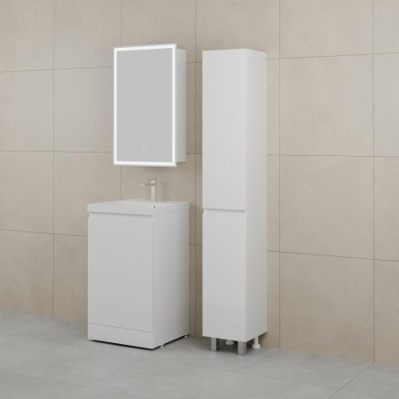 Тумба под раковину Style Line Батлер 50 СС-00002488 белая глянцевая фото