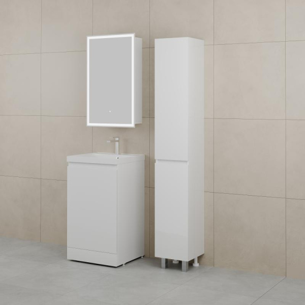 Тумба под раковину Style Line Батлер 50 СС-00002488 белая глянцевая фото