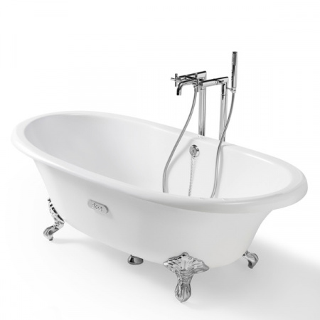 Чугунная ванна Roca Newсast 233650007 с п/ск покрытием 170х85 на ножках фото