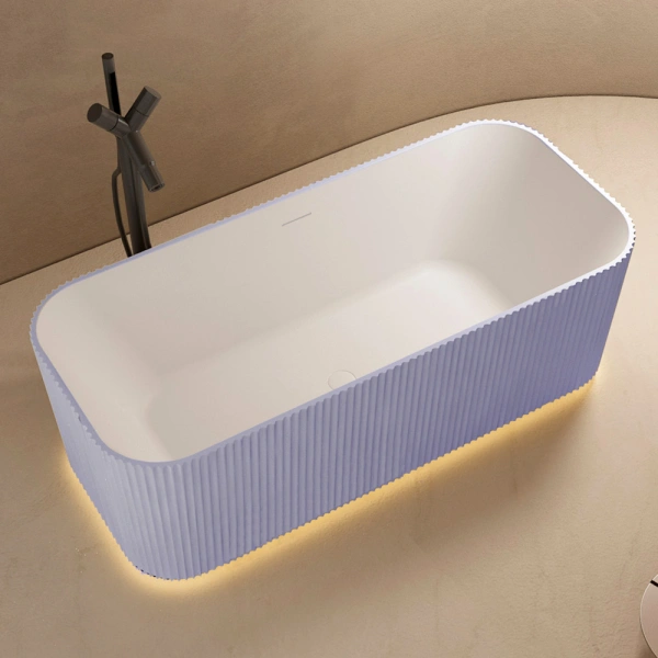 Ванна из искусственого камня Abber Stein AS9663Violett 170x75 фиолетовая фото