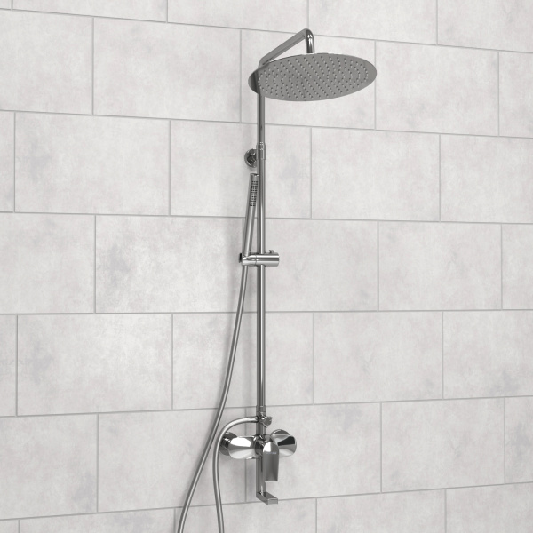 Душевая система (стойка) WasserKRAFT A166.117.101.087.CH хромоникель фото