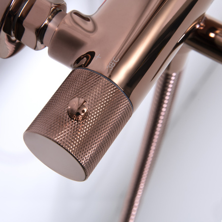 Душевая система с термостатическим смесителем WasserKRAFT Thermo A18301 розовое золото фото