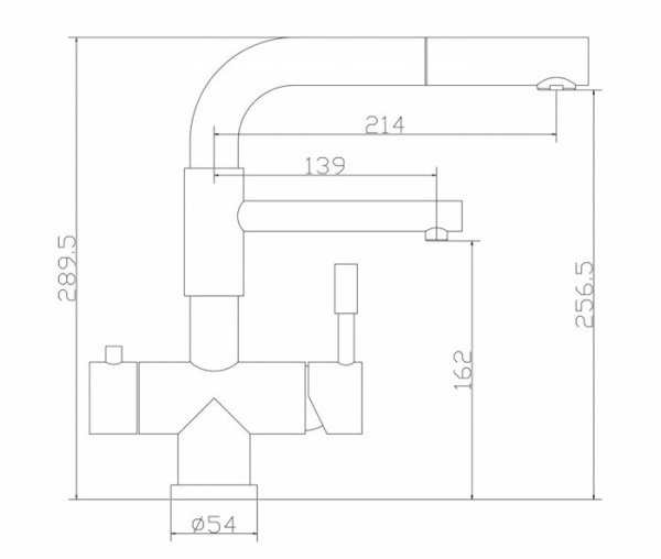 Смеситель для кухни с фильтром для воды Zorg Inox SZR-3216 GRAFIT фото