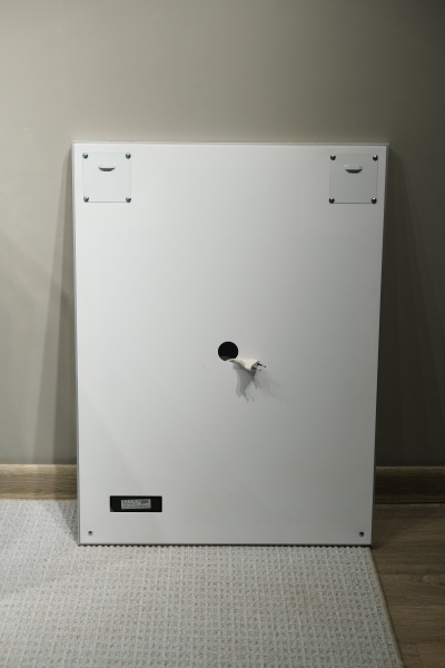 Зеркало с подсветкой и часами Jorno Kvadro 60 Kvdr.02.60/W/RL 60x80 фото