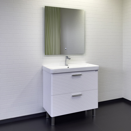 Тумба с раковиной Comfortу Танжер 00-00019535CF белая матовая фото