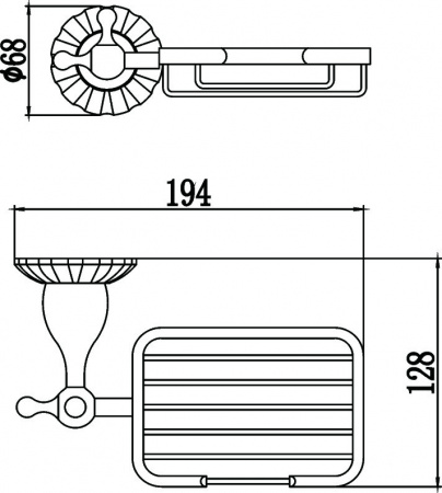 Мыльница настенная Savol 89C S-08932C фото