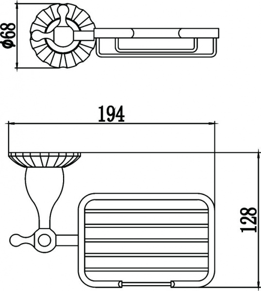 Мыльница настенная Savol 89C S-08932C фото