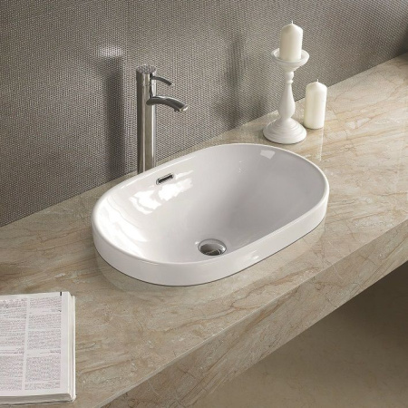 Встраиваемая раковина Art&Max AM-5006-C 61x40 белая фото