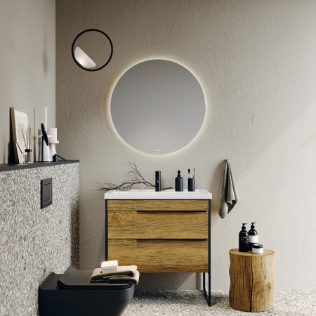 Зеркало с подсветкой Aqwella Moon 80 MOON0208 80x80 фото