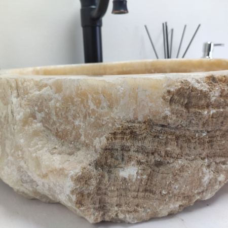 Накладная раковина из оникса Erozy Yellow EO-00549 (50*31*15см) фото