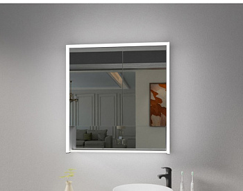 Зеркальный шкаф из алюминия Esbano ES-3828D 80x85 фото