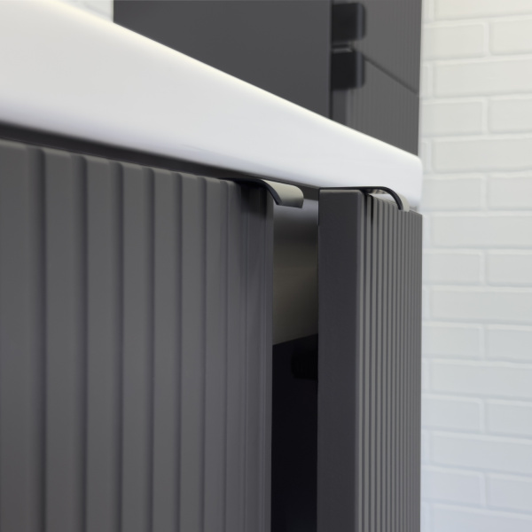 Тумба с раковиной Comforty Лима 60Н 00-00019240 антрацит фото