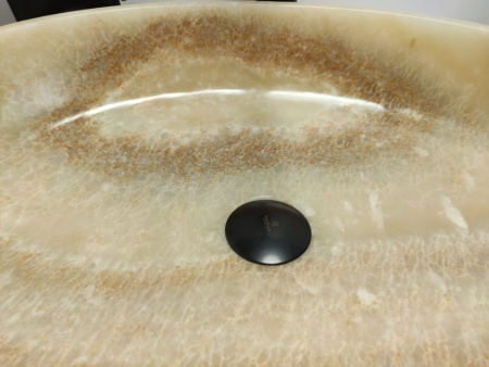 Накладная раковина из оникса Indo Oval Yellow OY-00353/1 фото