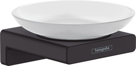 Мыльница для ванной Hansgrohe AddStoris 41746670 черная матовая фото